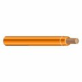 Unified Wire & Cable 14 AWG UL THHN Building Wire, Bare copper, 19 Strand, PVC, 600V, Orange, Sold by the FT 1419BTHHN-3-2.5M